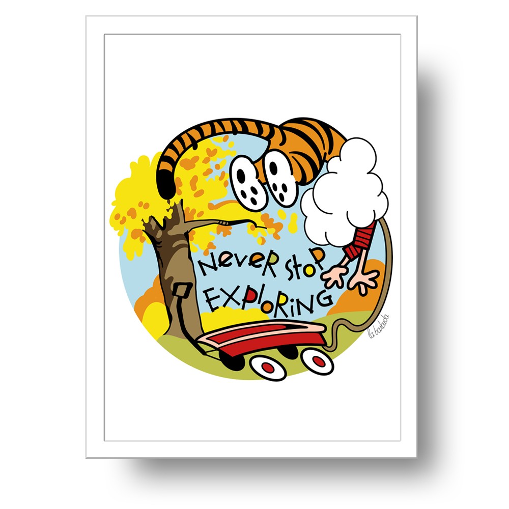 Lámina Never Stop Exploring