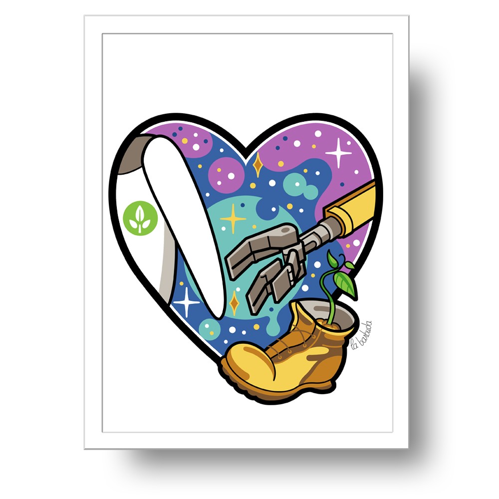 Lámina Wall-E espacio