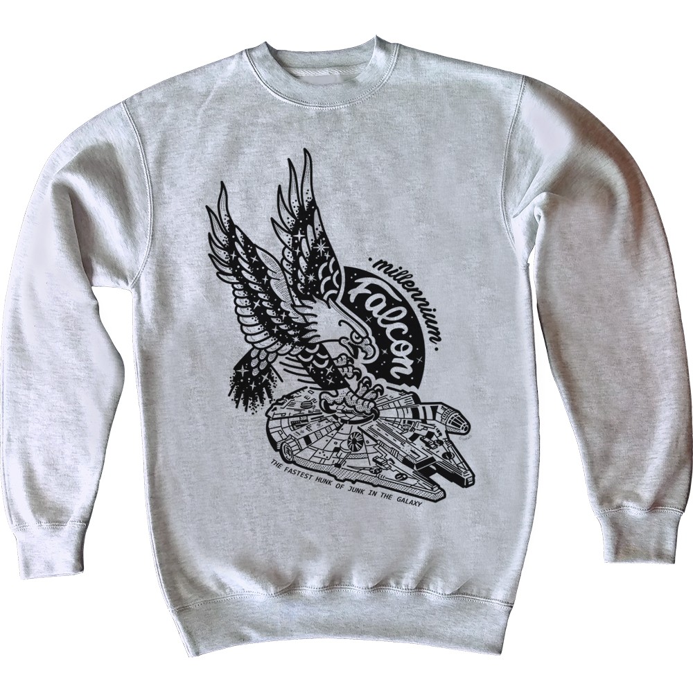 Halcón Milenario pedazo chatarra más rápido sudadera S