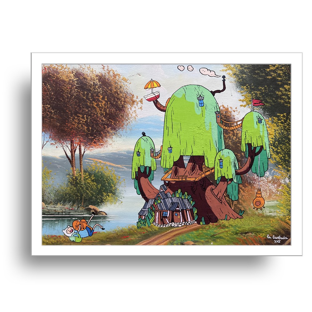 Lámina Edición Limitada Cuadro Hora Aventuras Casa