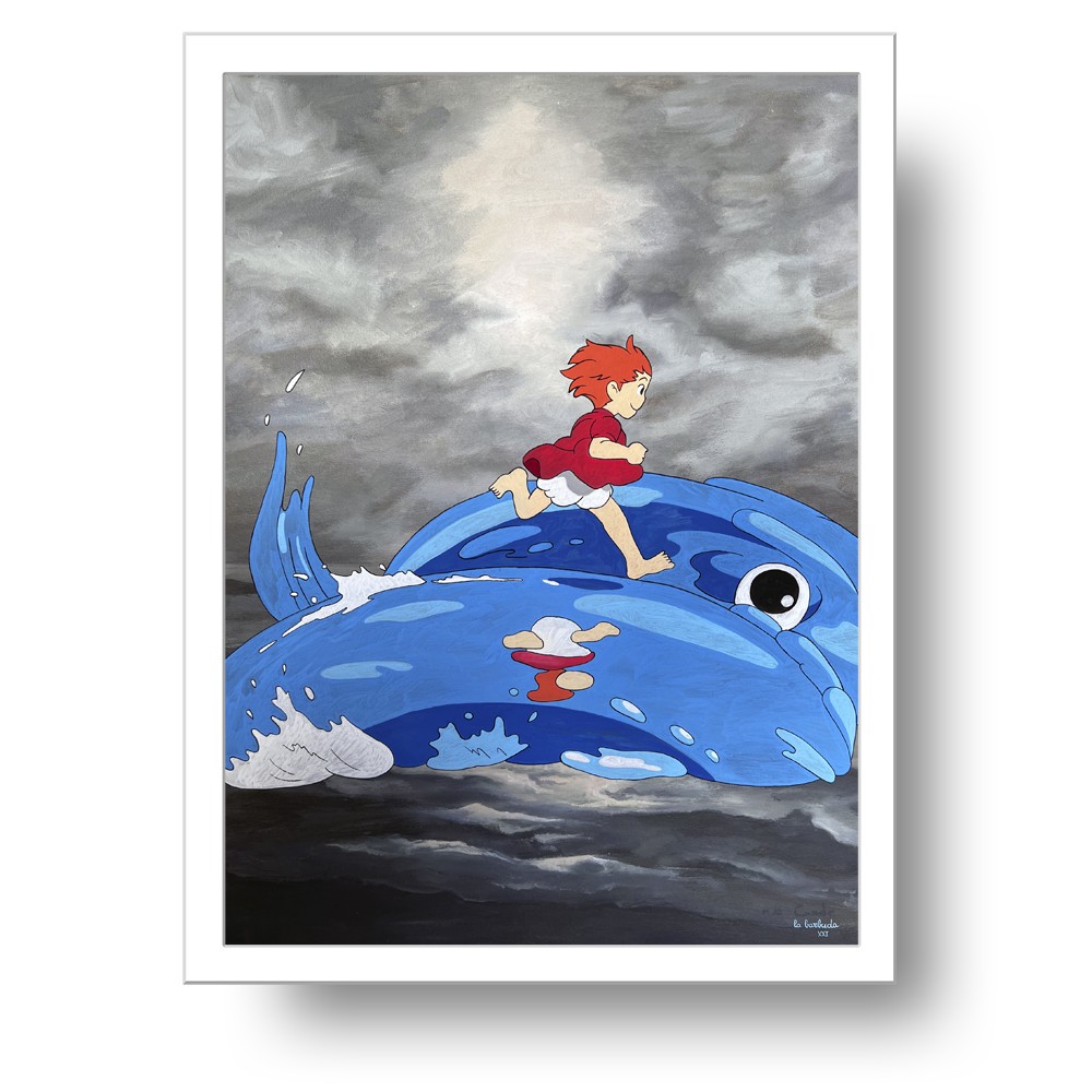 Lámina Edición Limitada Ponyo peces