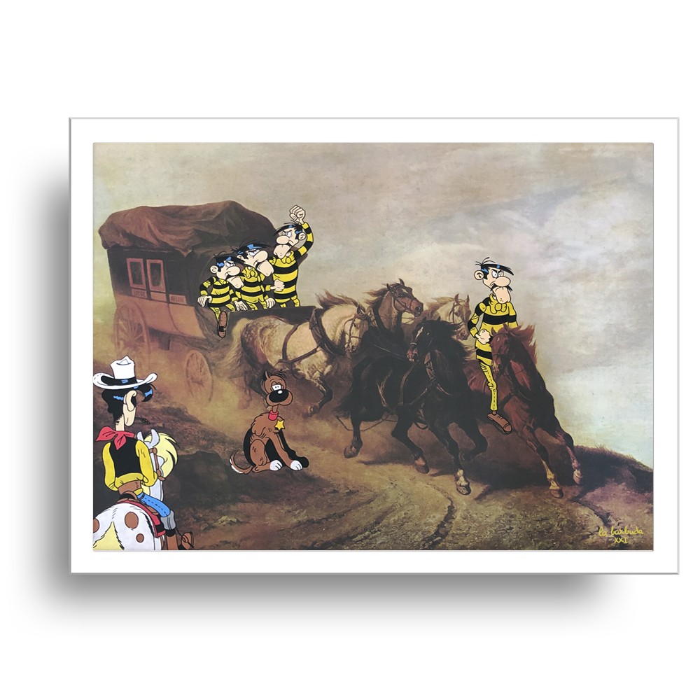 Lámina Edición Limitada Lucky Luke Dalton