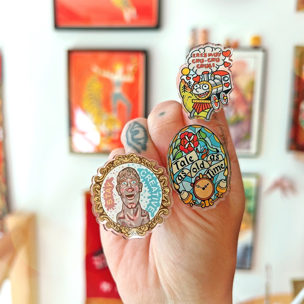 Pin Tale Vidriera Bestia