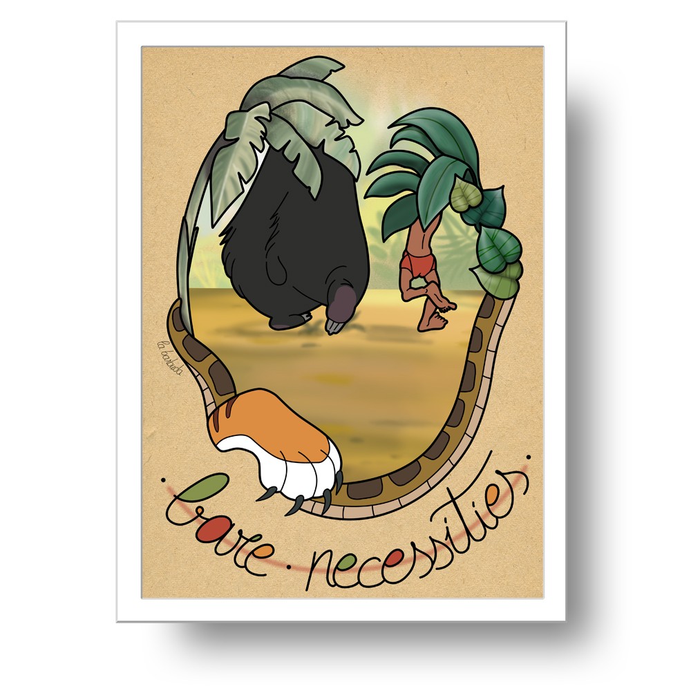 Bare Necessities jungla A3 lámina