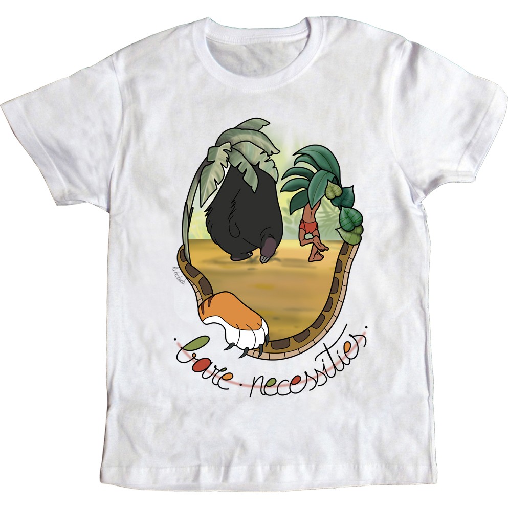 Bare necessities jungla camiseta blanca