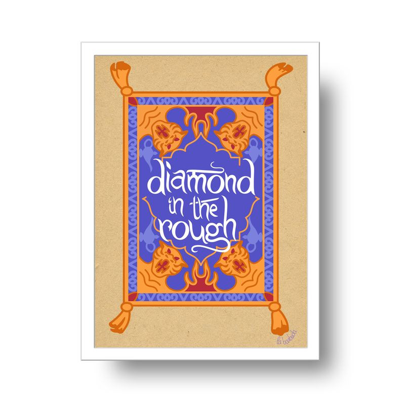 Postal Alfombra Mágica Diamond in the Rough