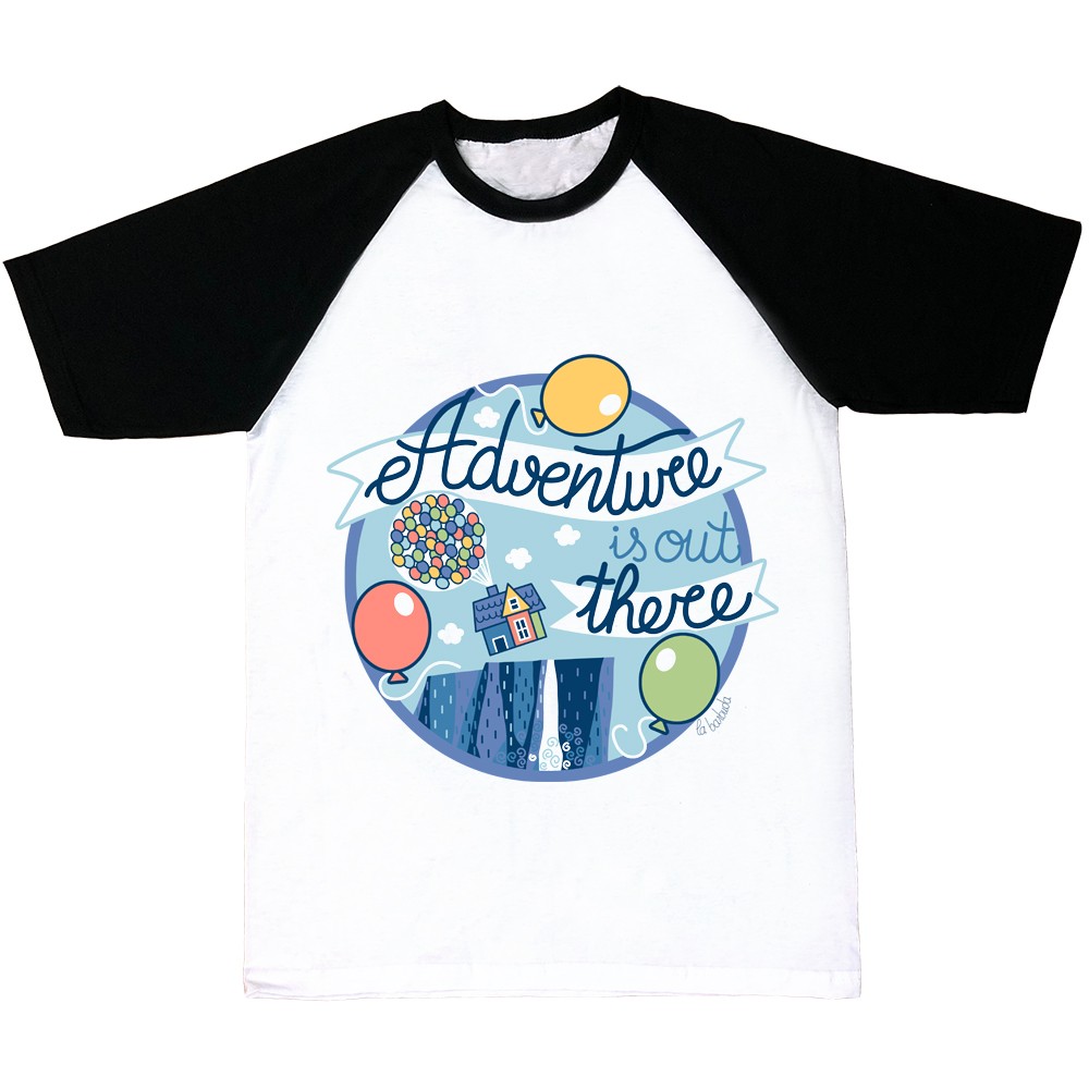 Adventure is out there camiseta