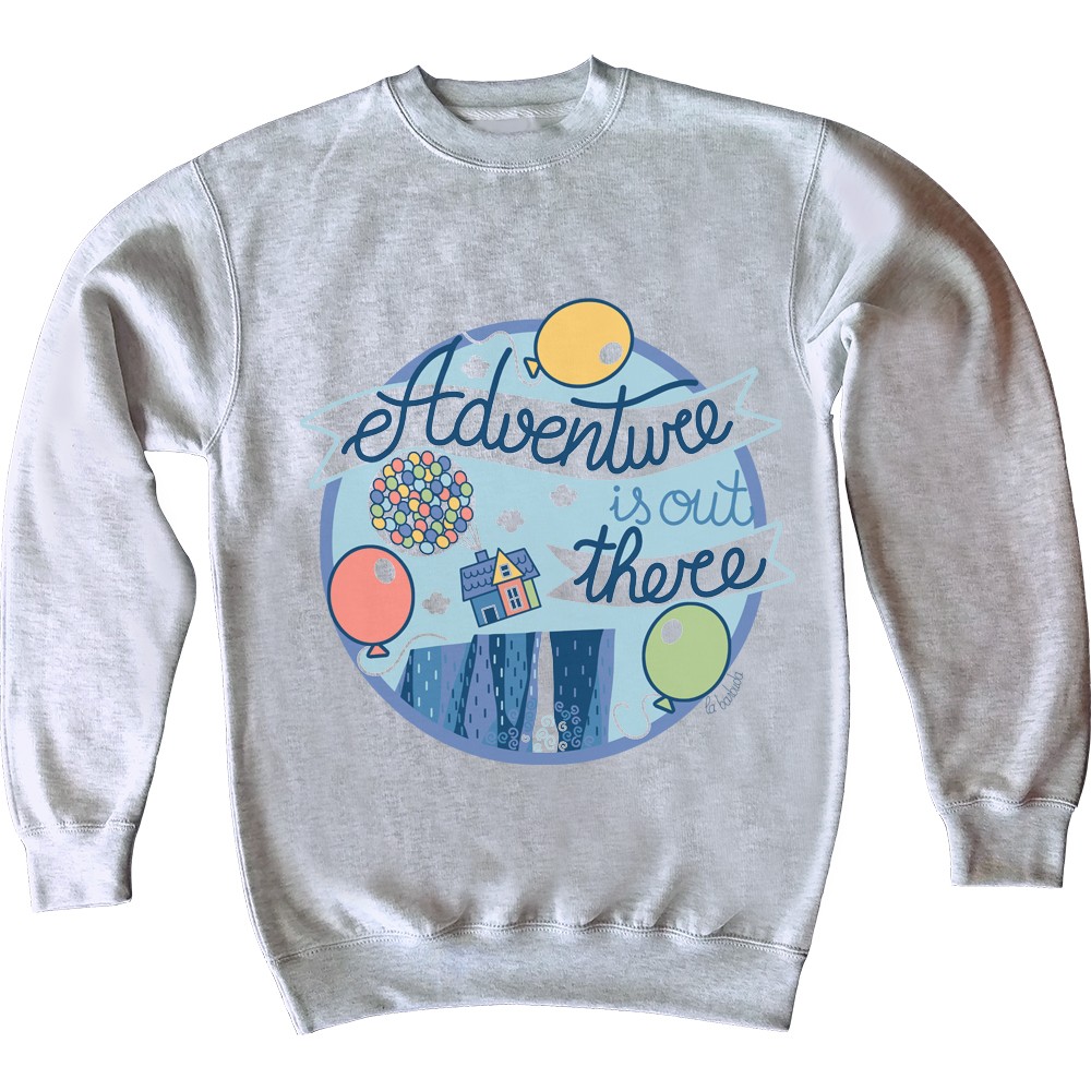 Adventure is out there sudadera