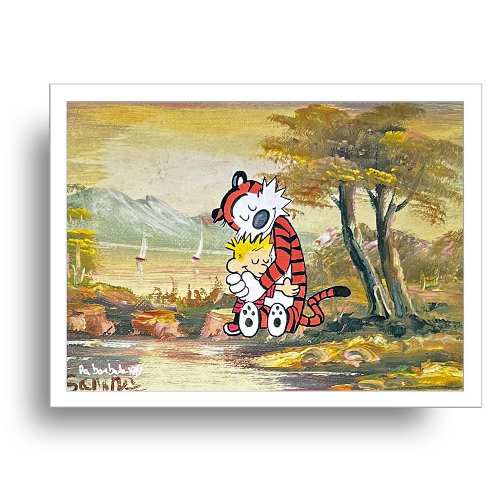 Calvin abrazo cuadro