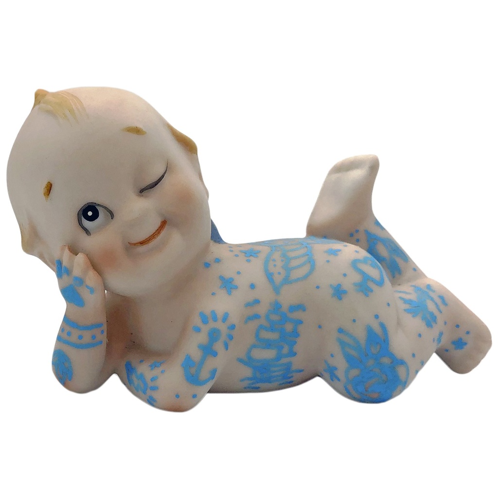 Kewpie cerámica pintado a mano años 70