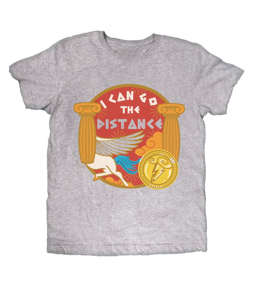 Camiseta gris I can go the distance