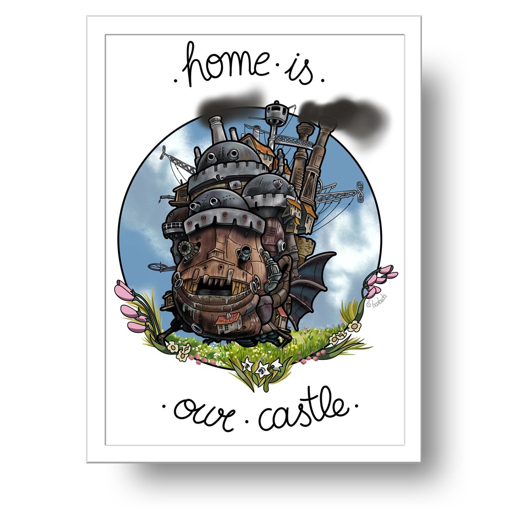 Home is Castillo Howl Lámina A3