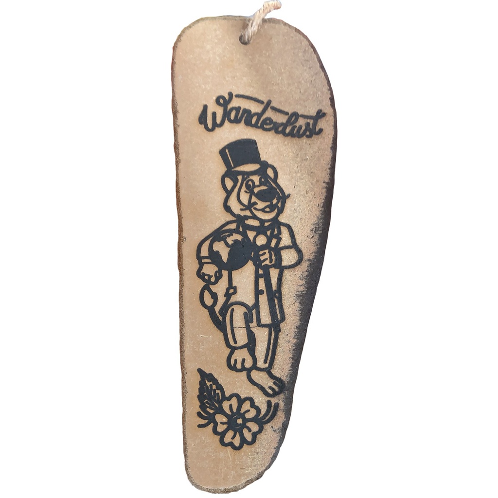 Madera a la deriva gravada con láser Wanderlust