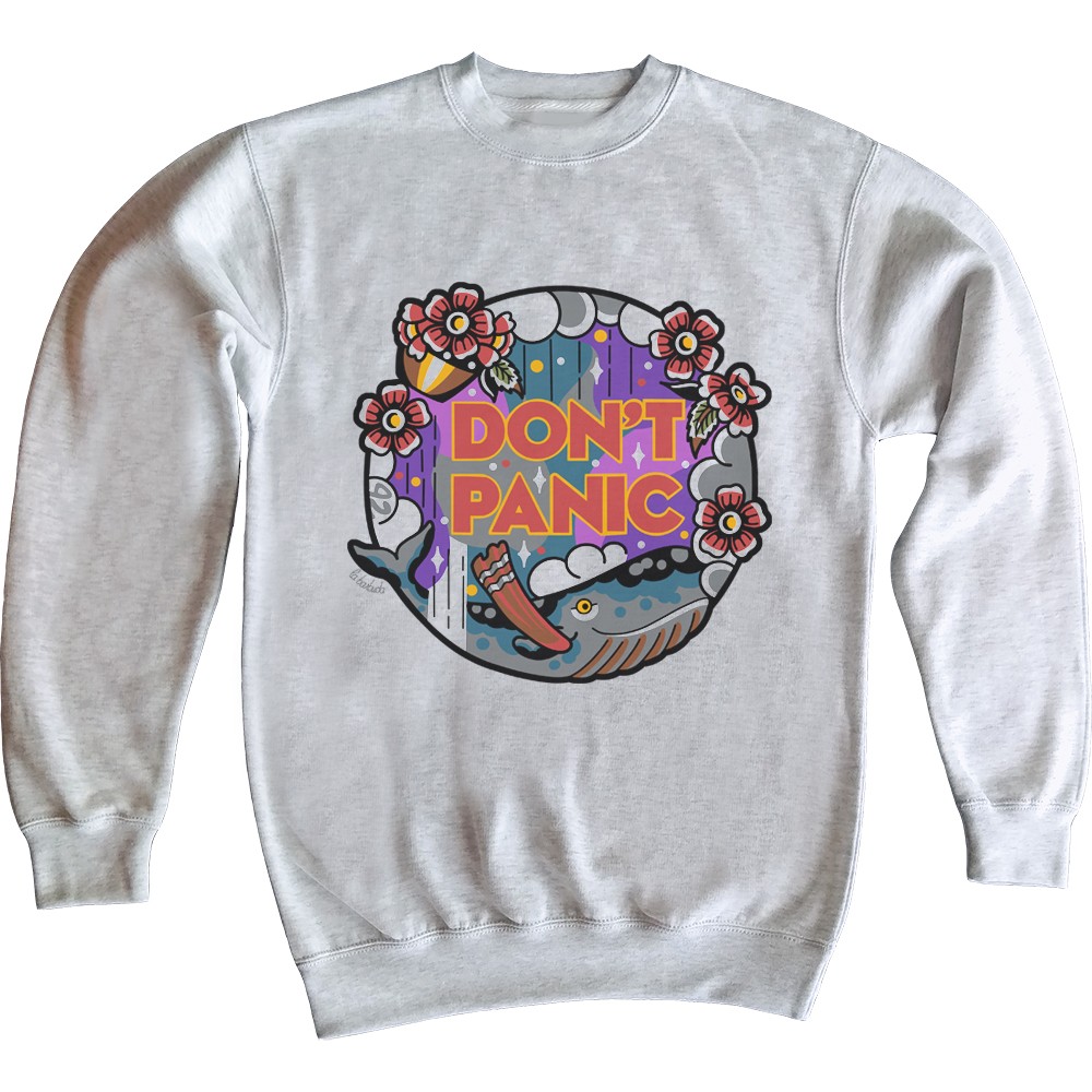 Don't Panic Ballena Sudadera
