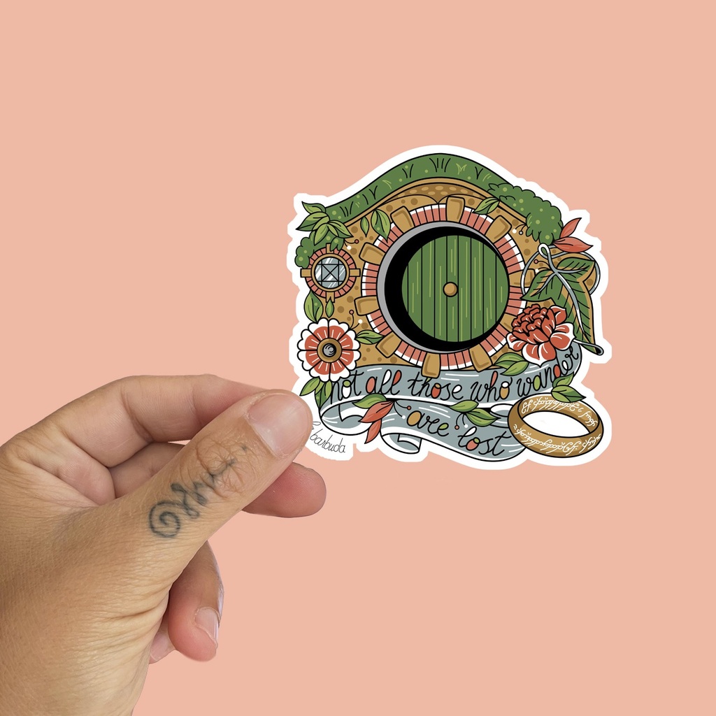 Pegatina vinilada LOTR Wander are lost