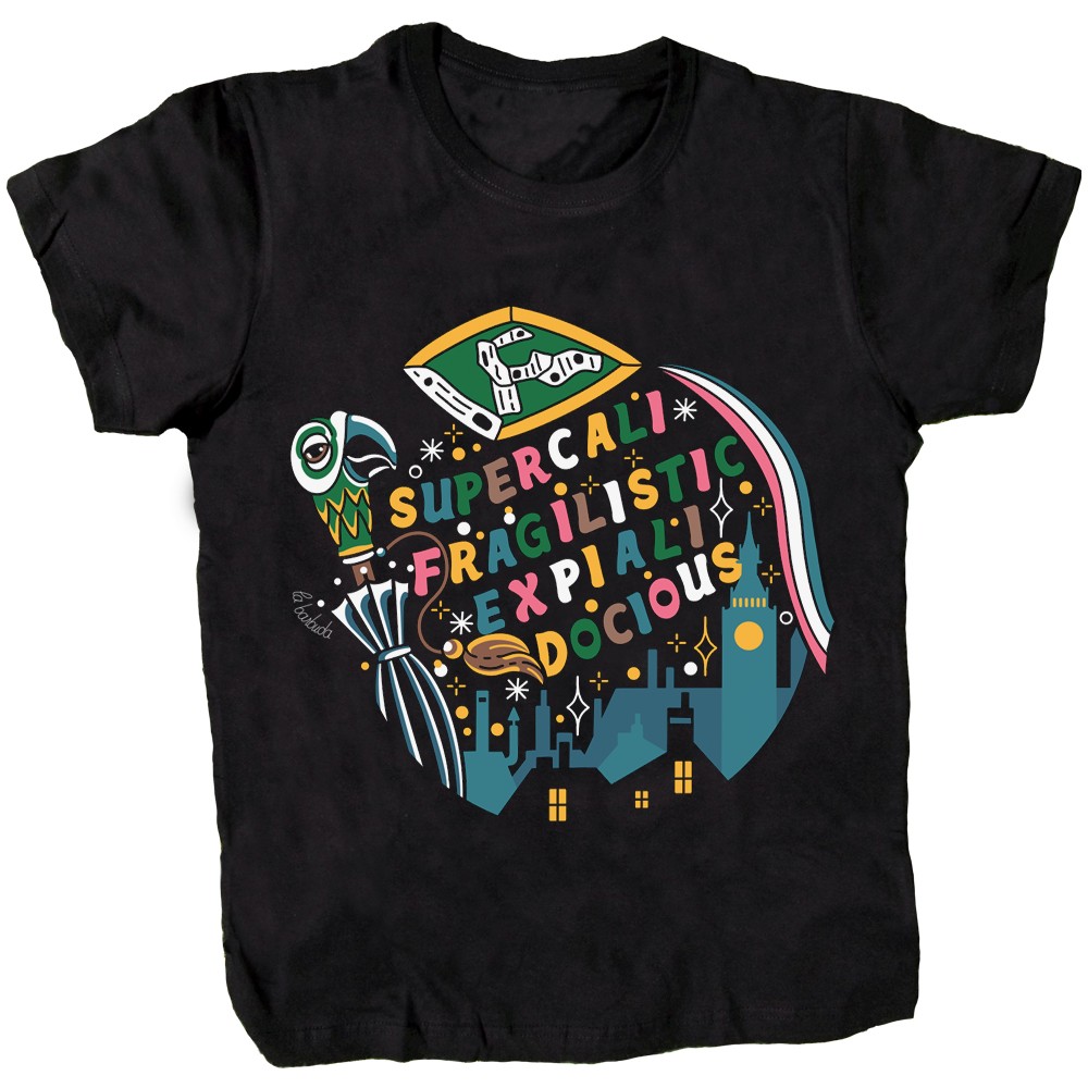 Camiseta negra Supercali