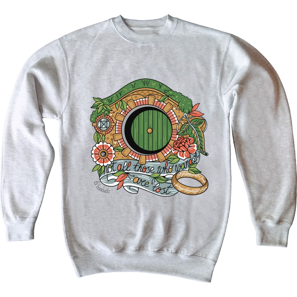 Sudadera gris anillo wander