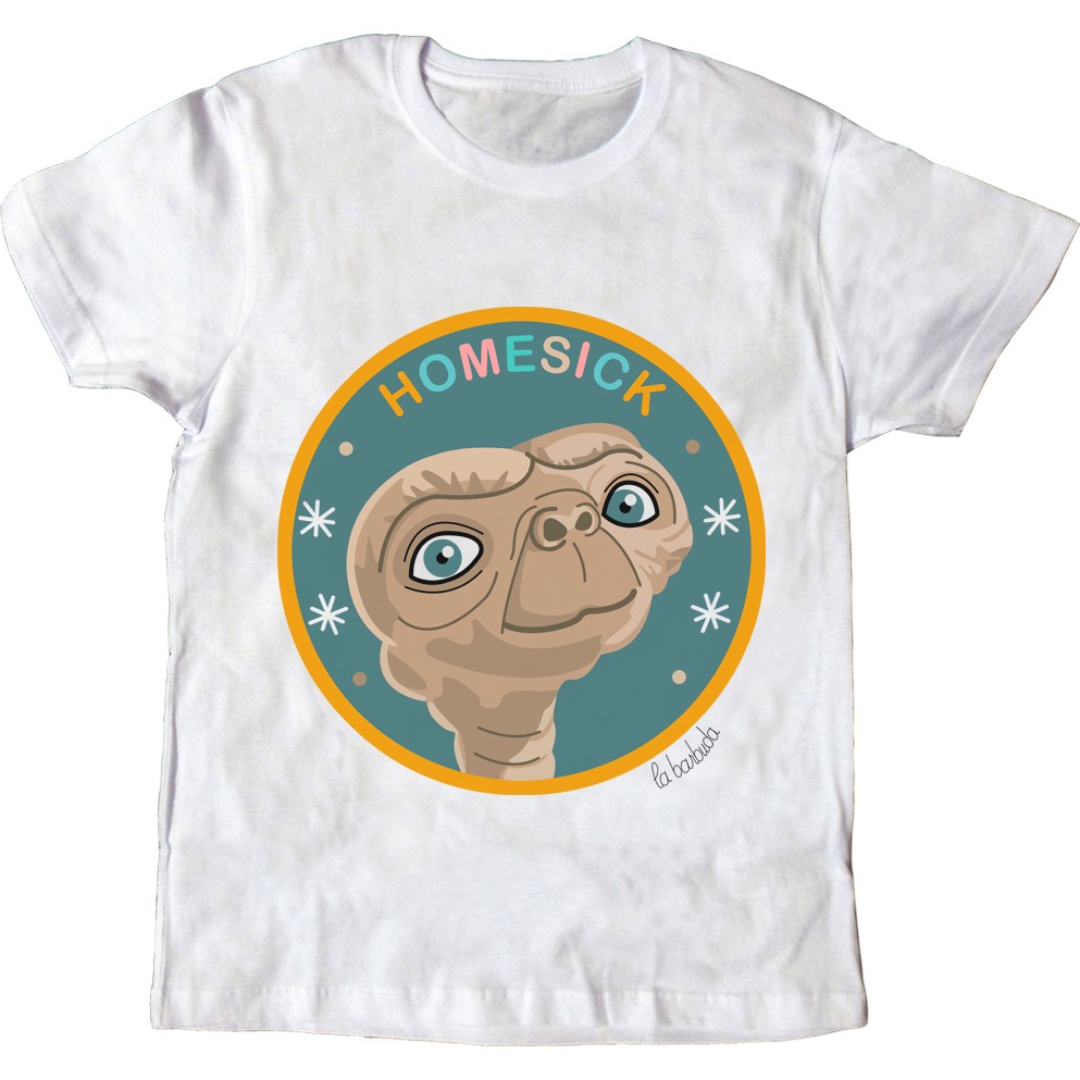 Camiseta blanca Homesick color