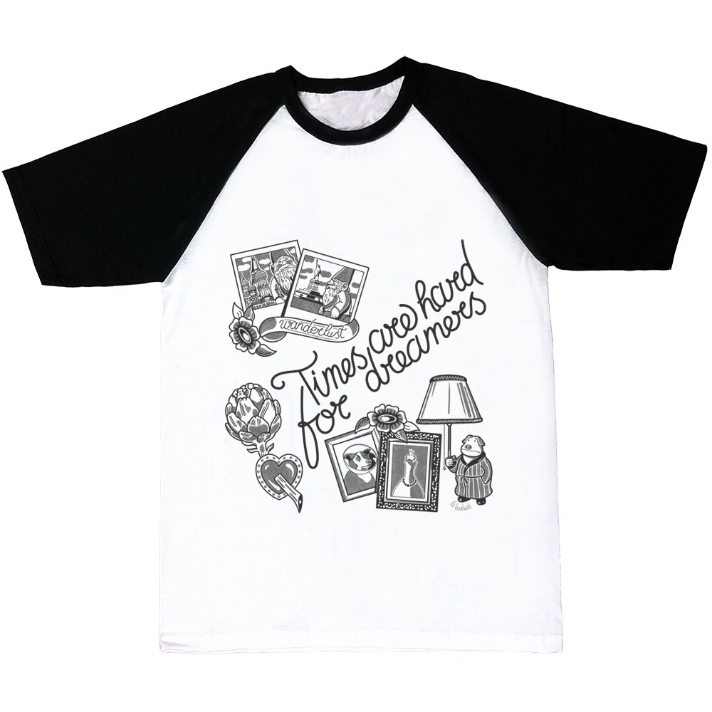 Dreamers camiseta mangas negras