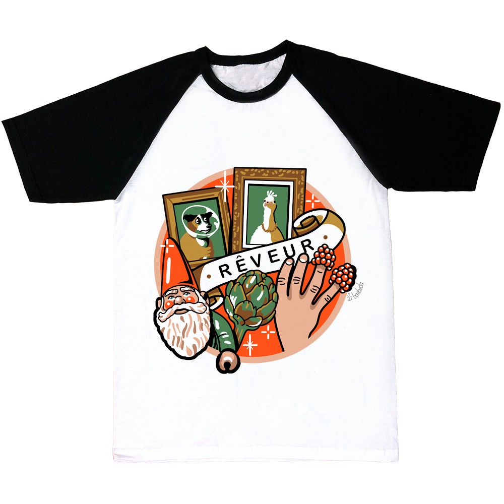 Reveur camiseta mangas negras