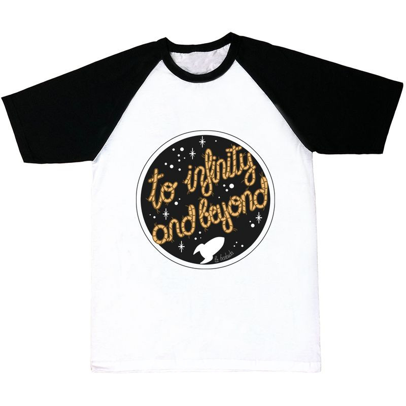 Camiseta mangas negras To infinity and beyond