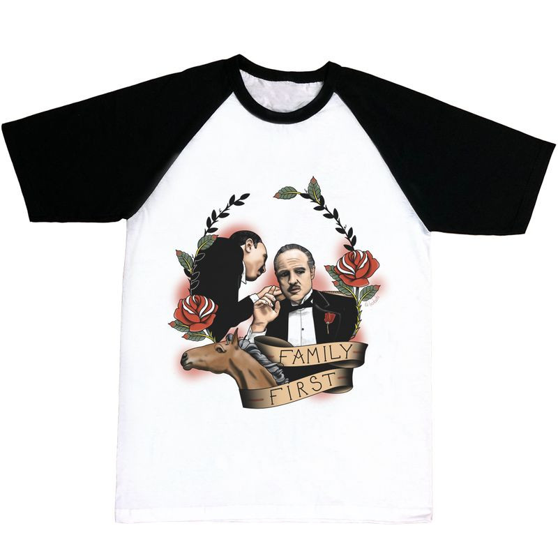 Camiseta mangas negras Family First