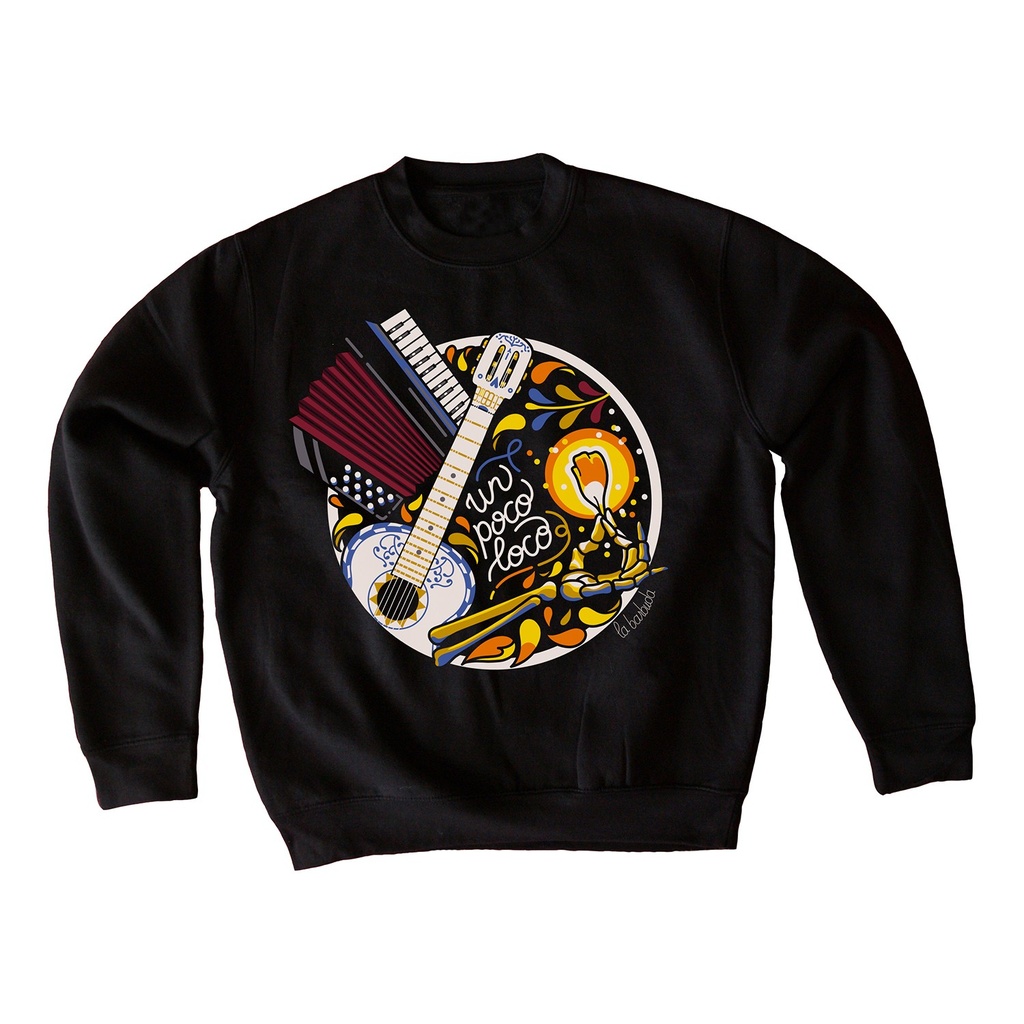 Sudadera negra Un poco Loco