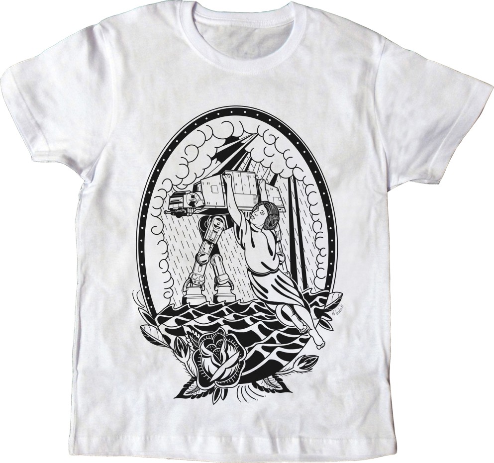 Camiseta blanca Princesa Rock of ages
