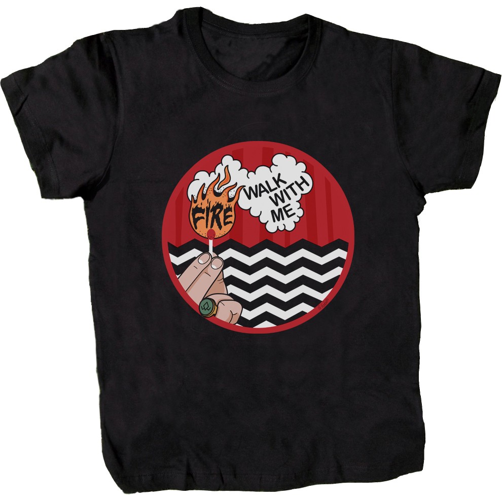 Camiseta negra Fire walk with me