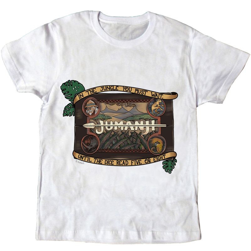 Camiseta blanca In the jungle you must wait
