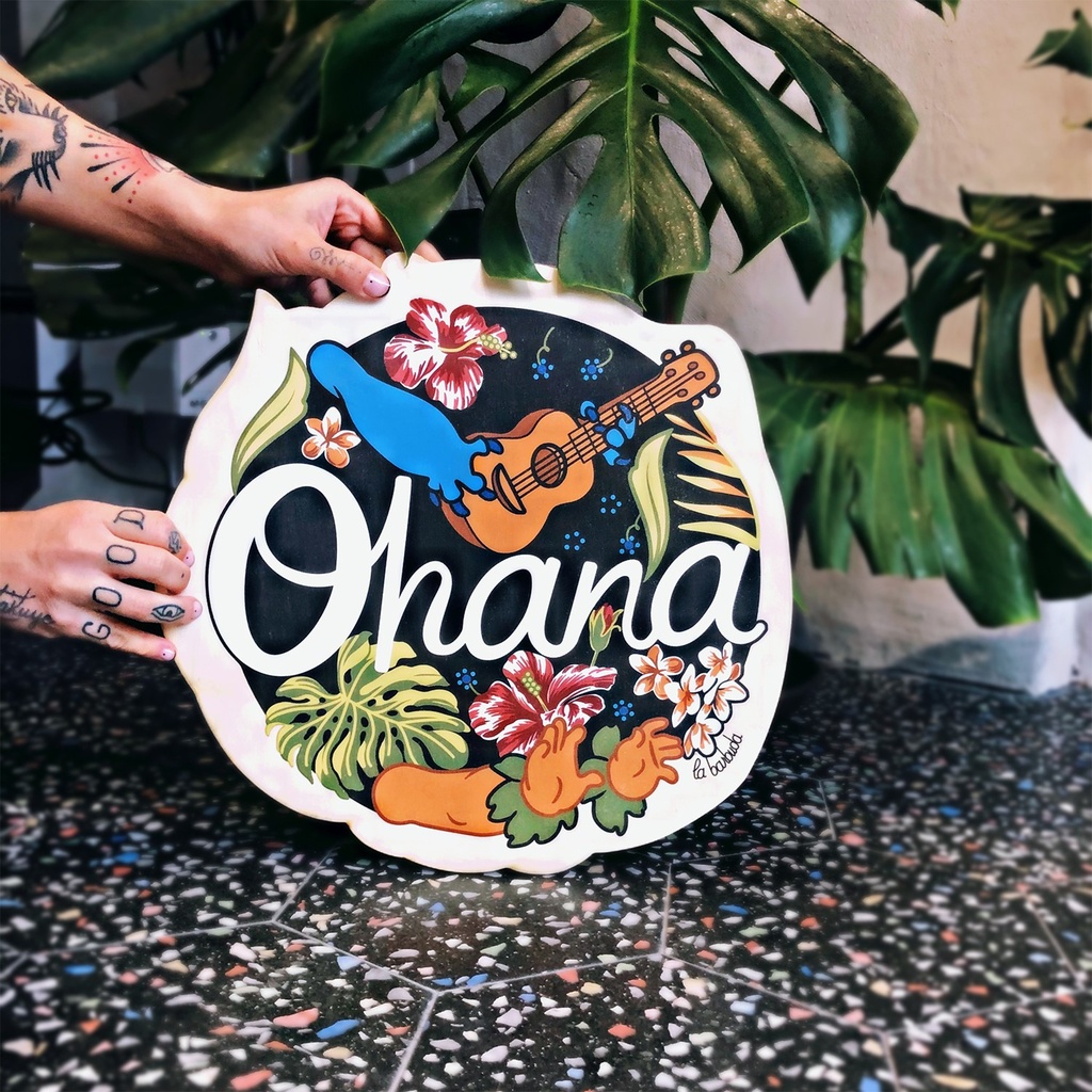 Ohana madera impresa