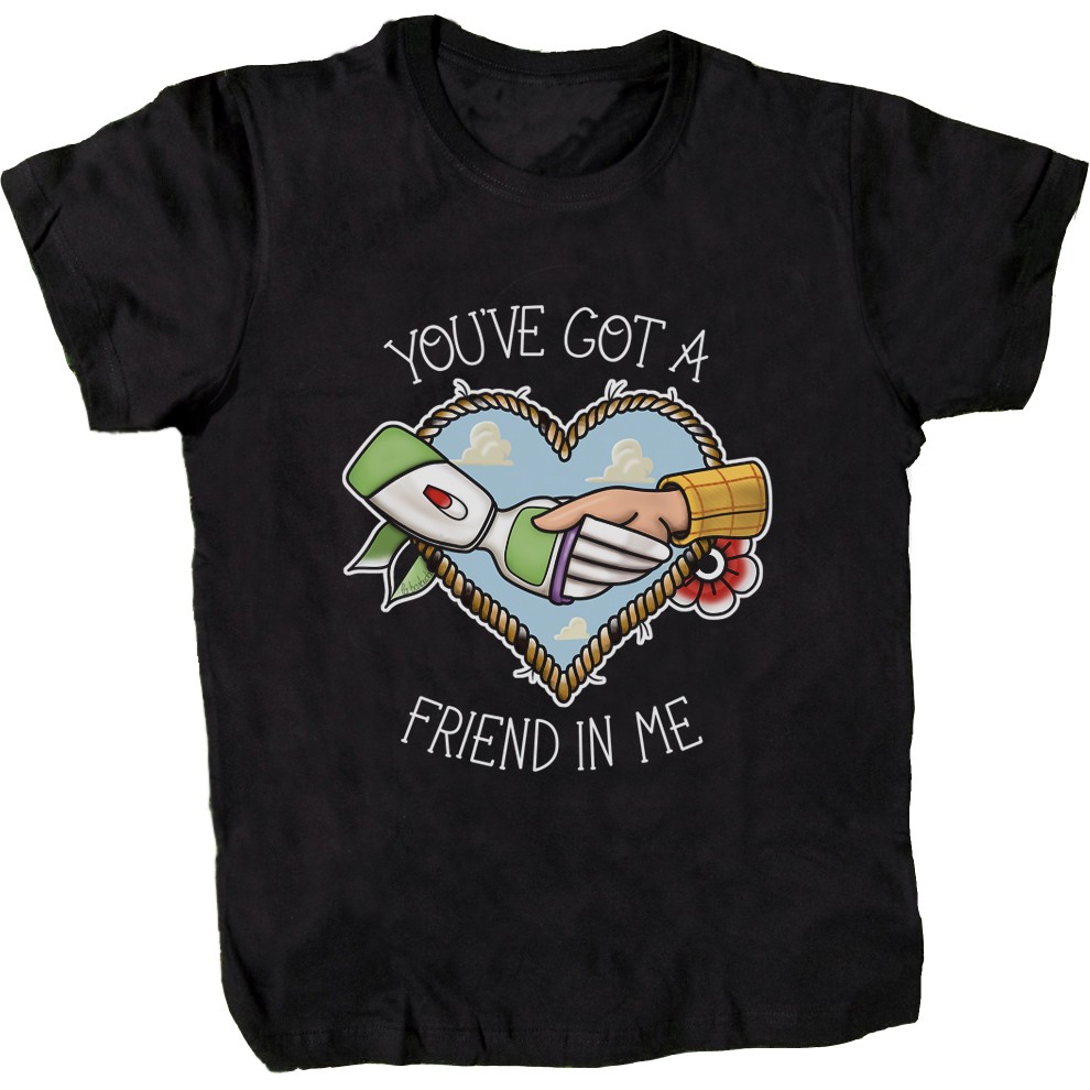 Camiseta negra You've got a friend in me