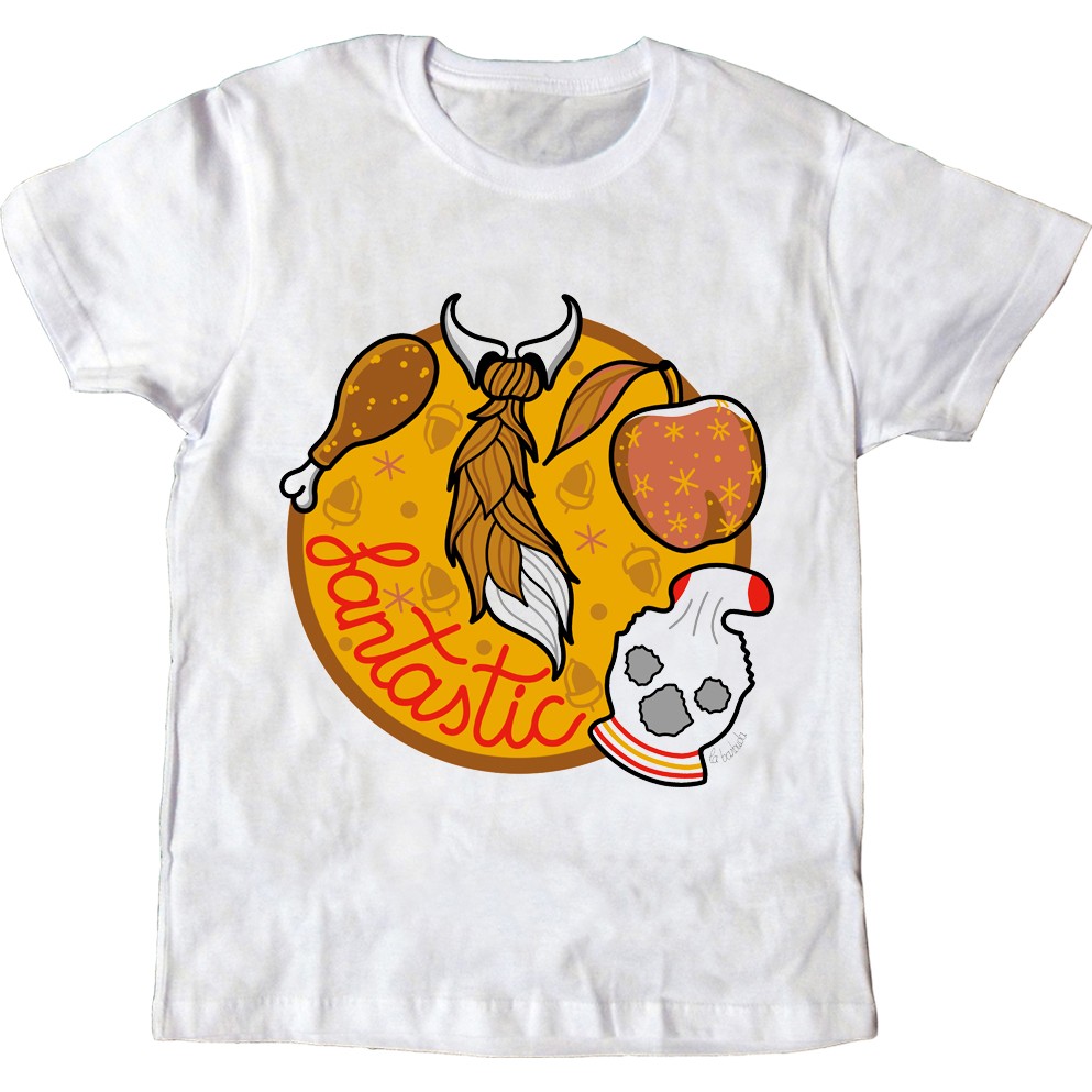 Fantastic Fox camiseta blanca