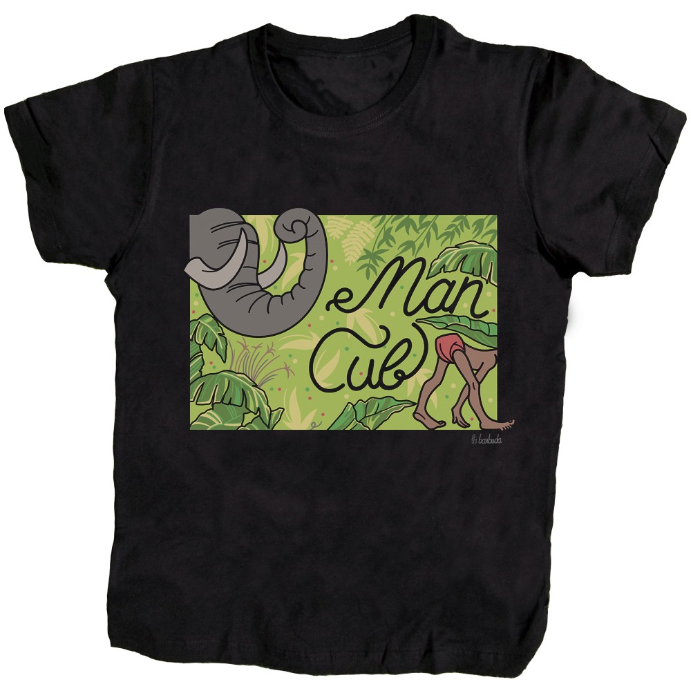 Cachorro Humano jungla camiseta negra