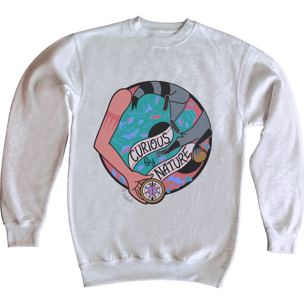 Sudadera Mapache Curious by nature