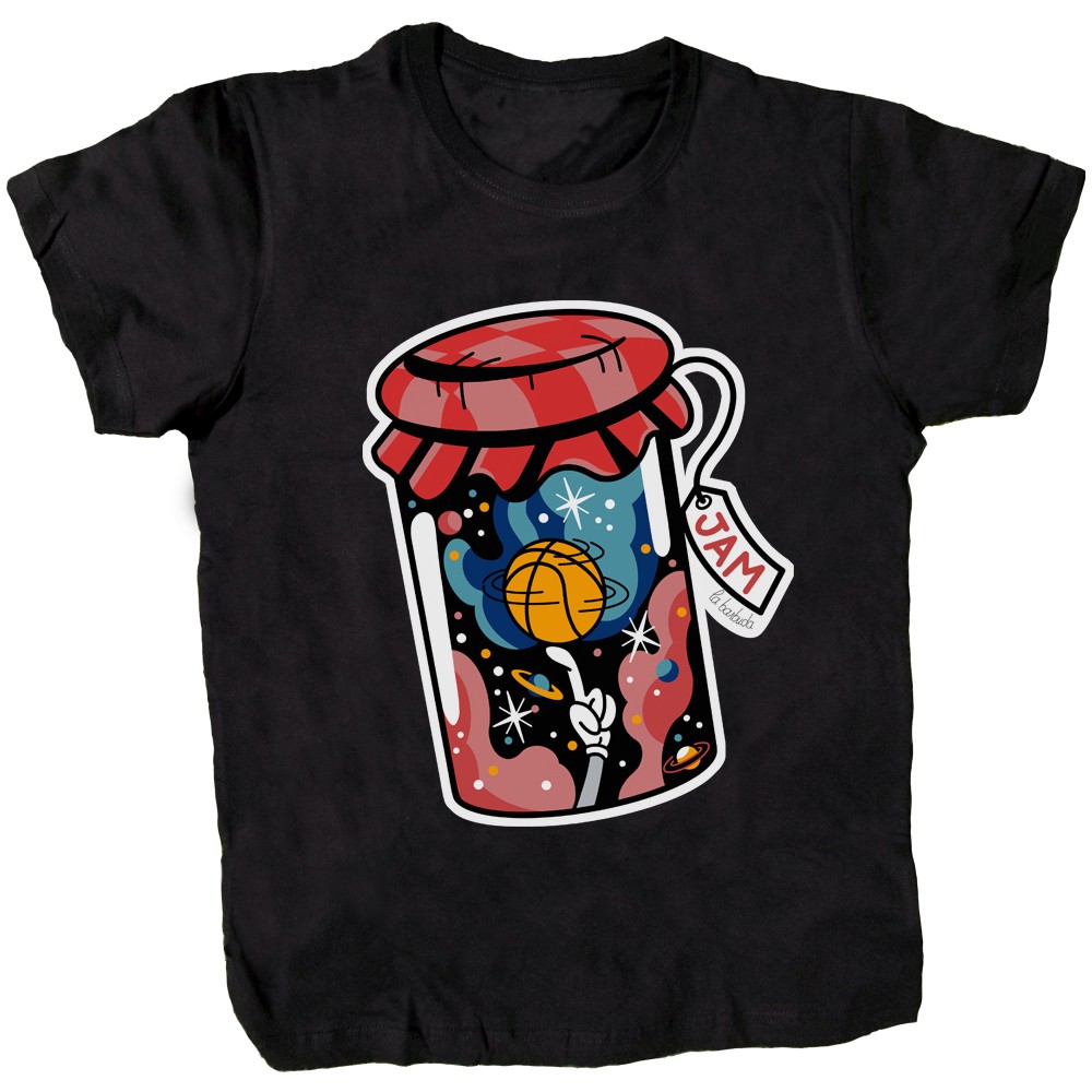 Camiseta negra Jam Basket