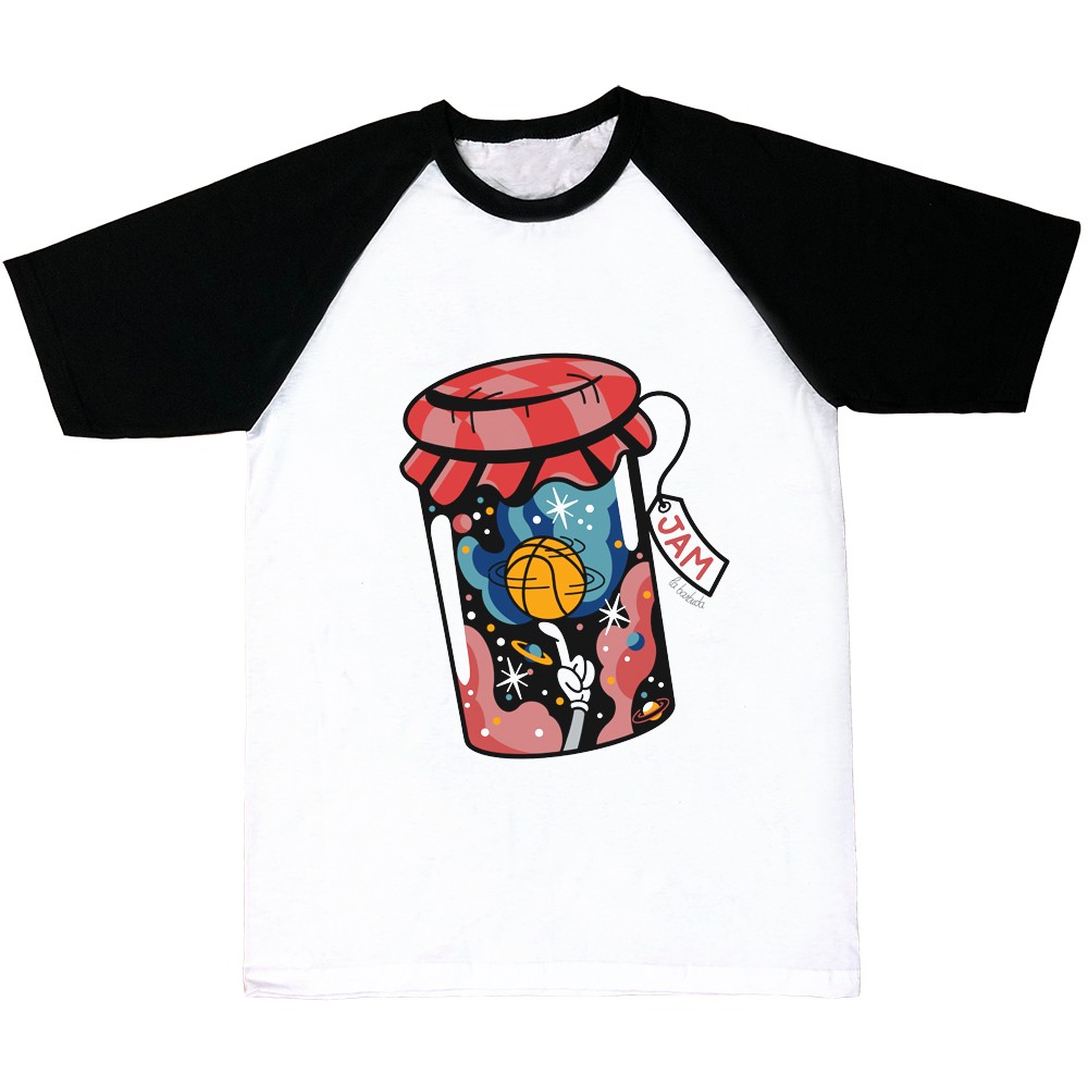 Camiseta mangas negras Jam Basket