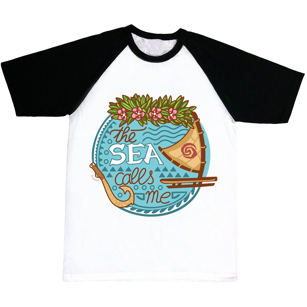 Camiseta mangas The Sea calls me