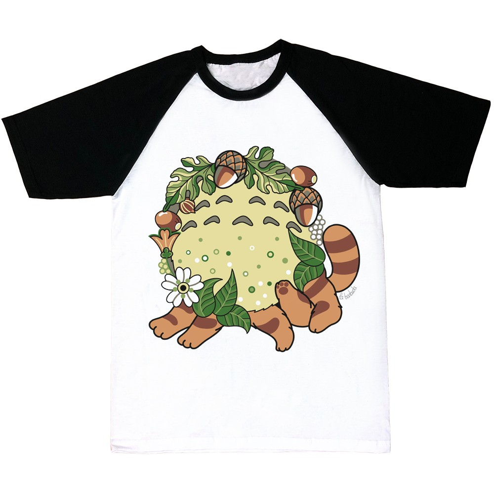 Camiseta mangas negras Totoro