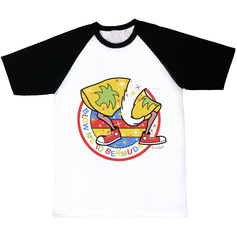 Camiseta mangas negras Blow me to Bermuda