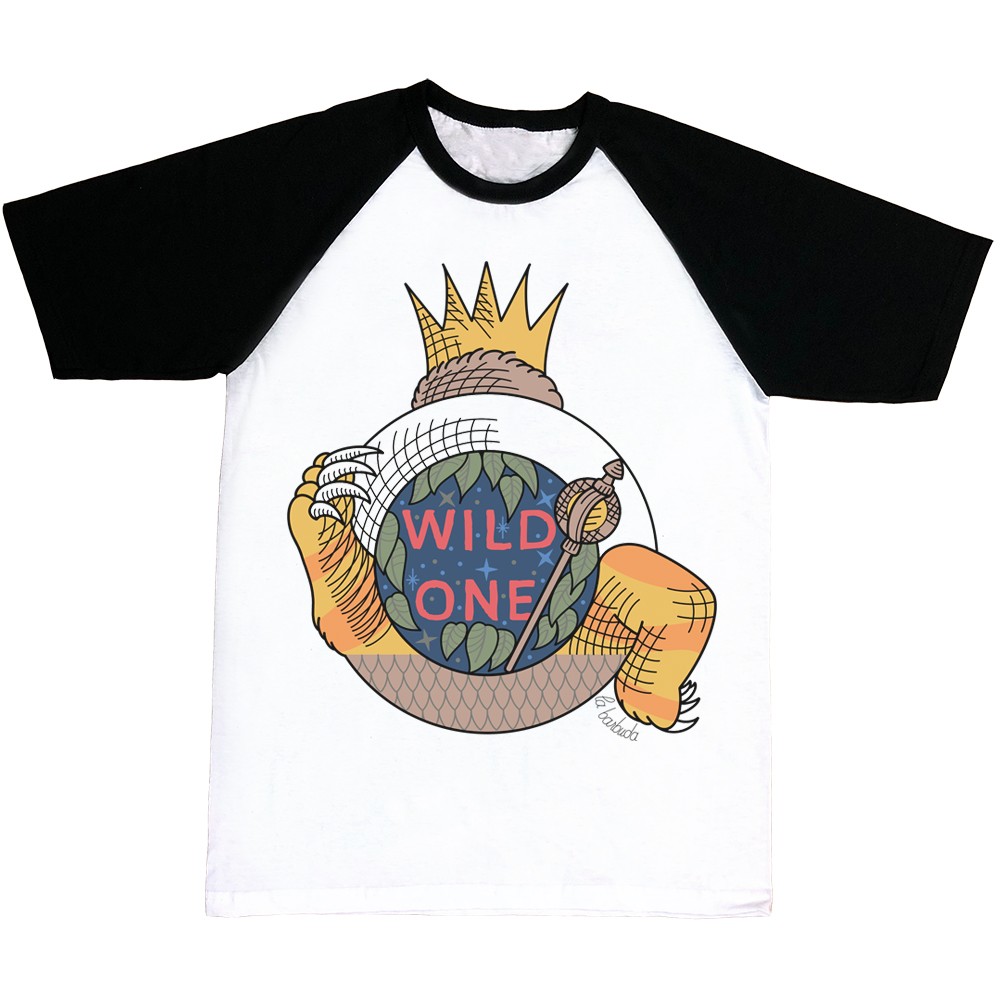 Camiseta mangas negras Wild One