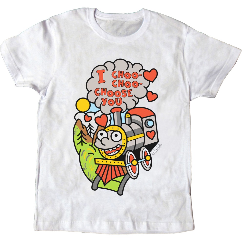 Camiseta blanca I choo choo choose you