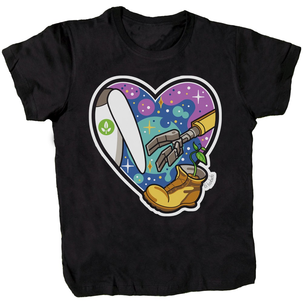 Camiseta negra Wall-E