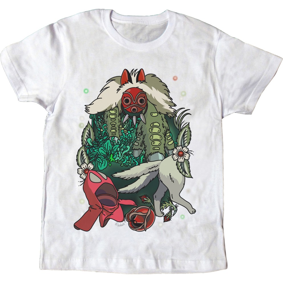 Camiseta blanca Mononoke