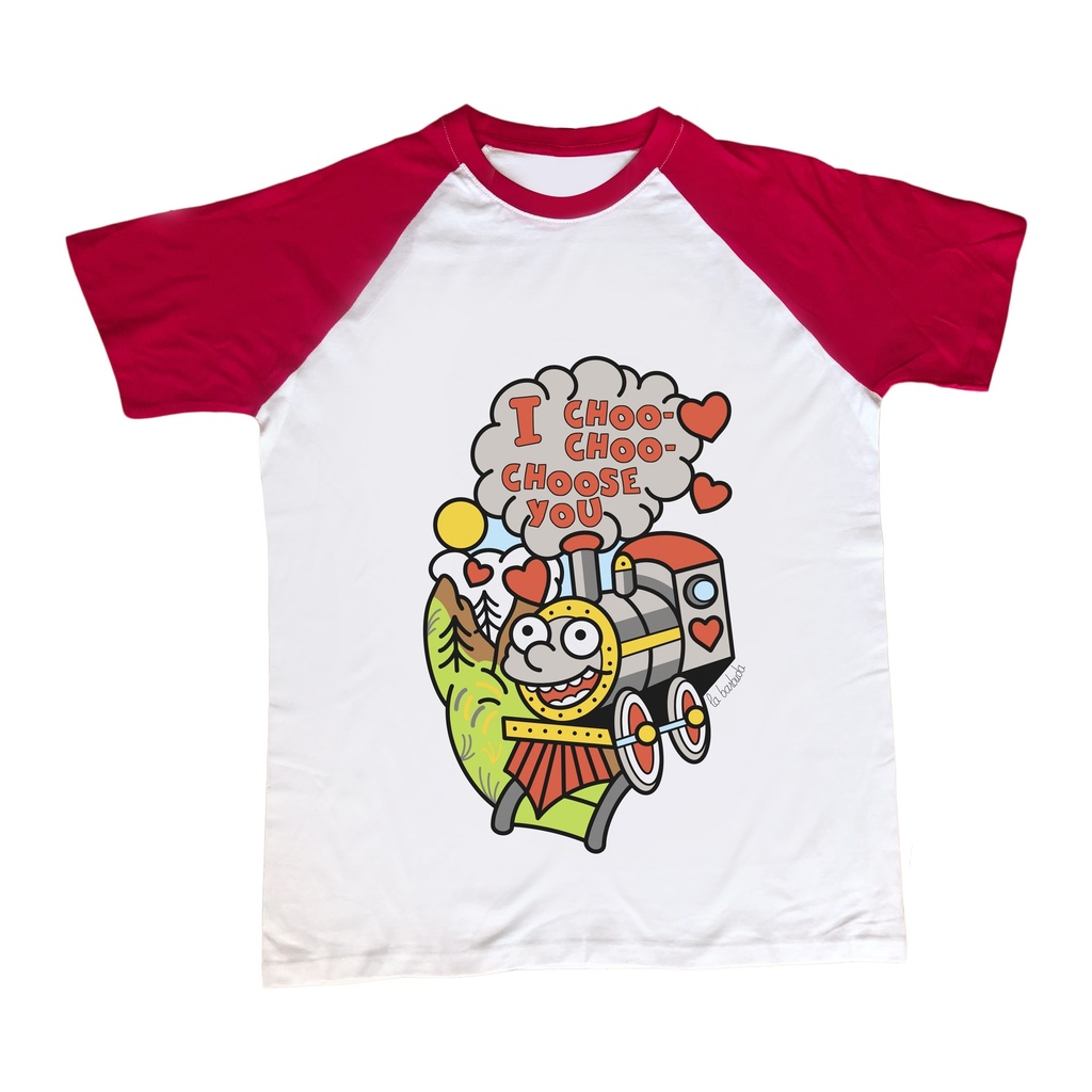 Camiseta mangas rojas Choose you tren