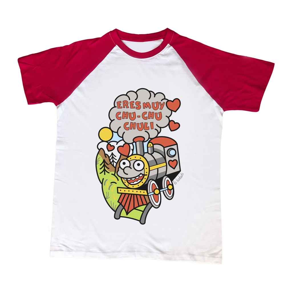 Camiseta mangas rojas Chu Chu Chuli tren