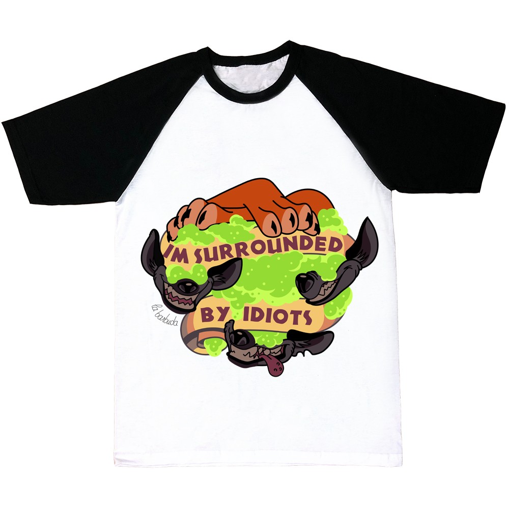 Camiseta Idiotas hienas