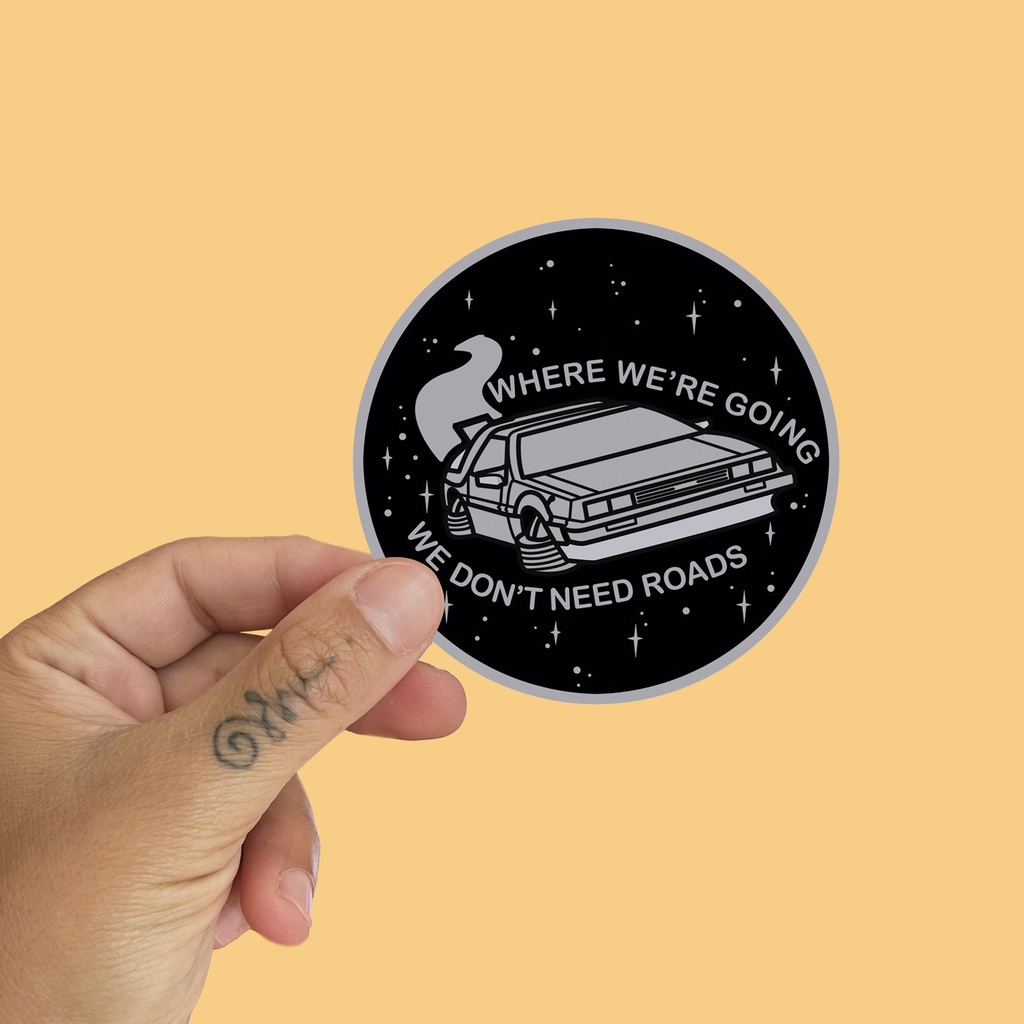 Pegatina DeLorean by la barbuda