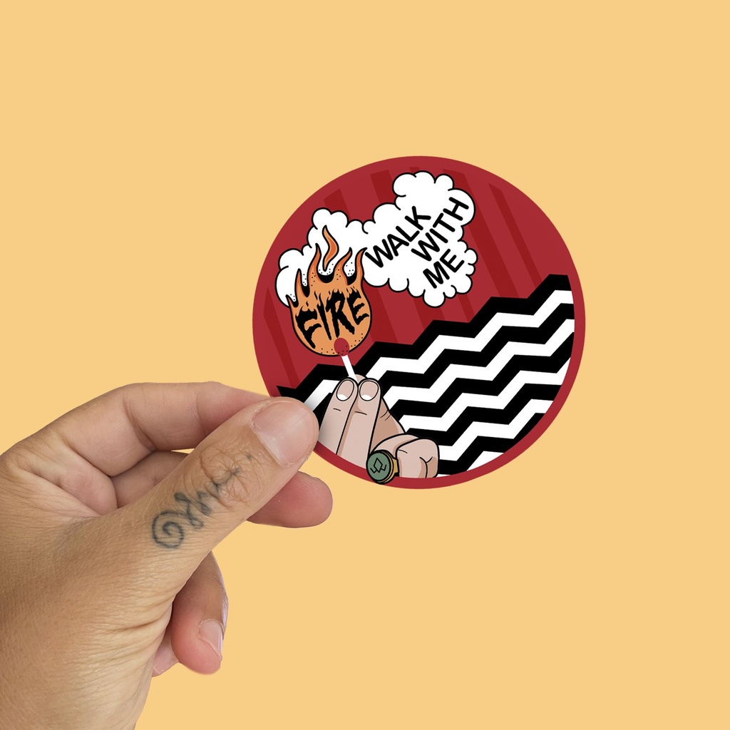 Pegatina Twin Peaks Fire walk with me by la barbuda