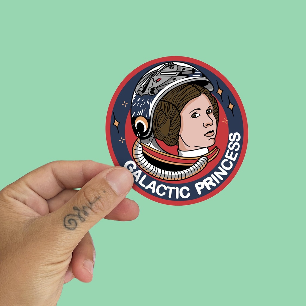 Pegatina Galactic Princess by la barbuda